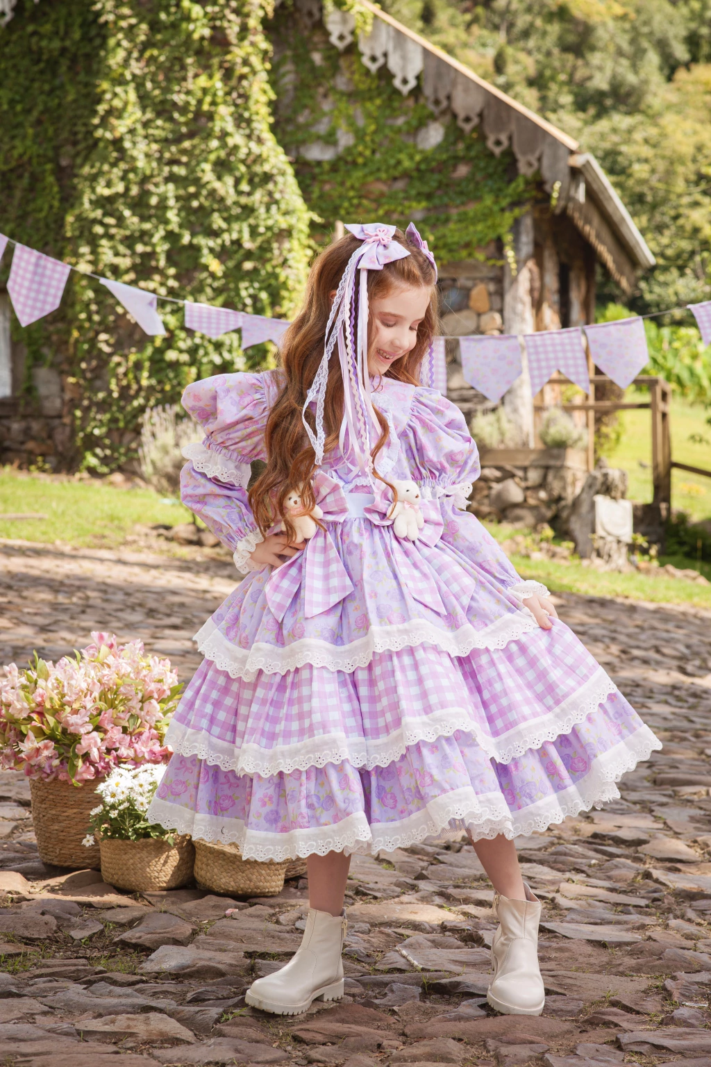 Vestido Junino Boneca Fofura do Arraiá - Luxo