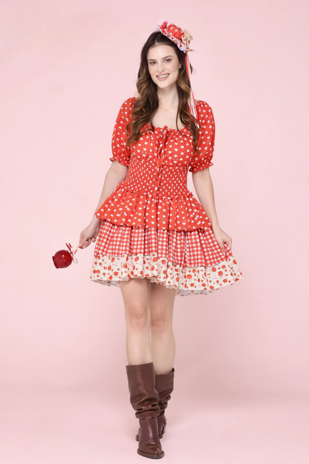 Vestido Junino Maçã do Amor (Adulto)