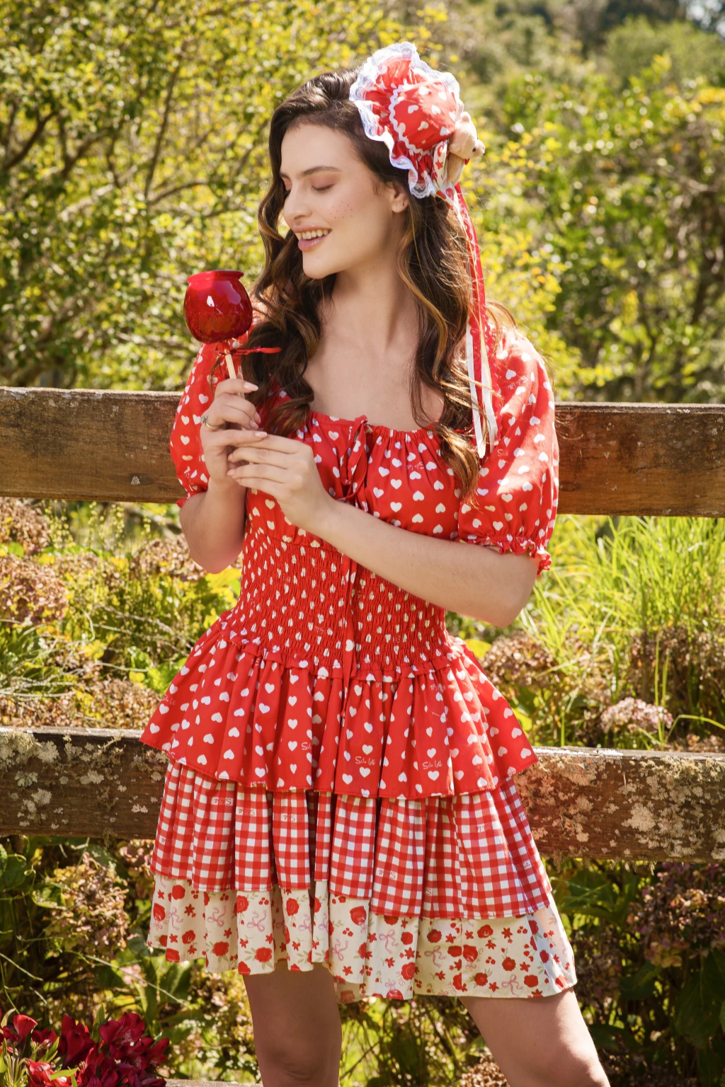Vestido Junino Maçã do Amor (Adulto)