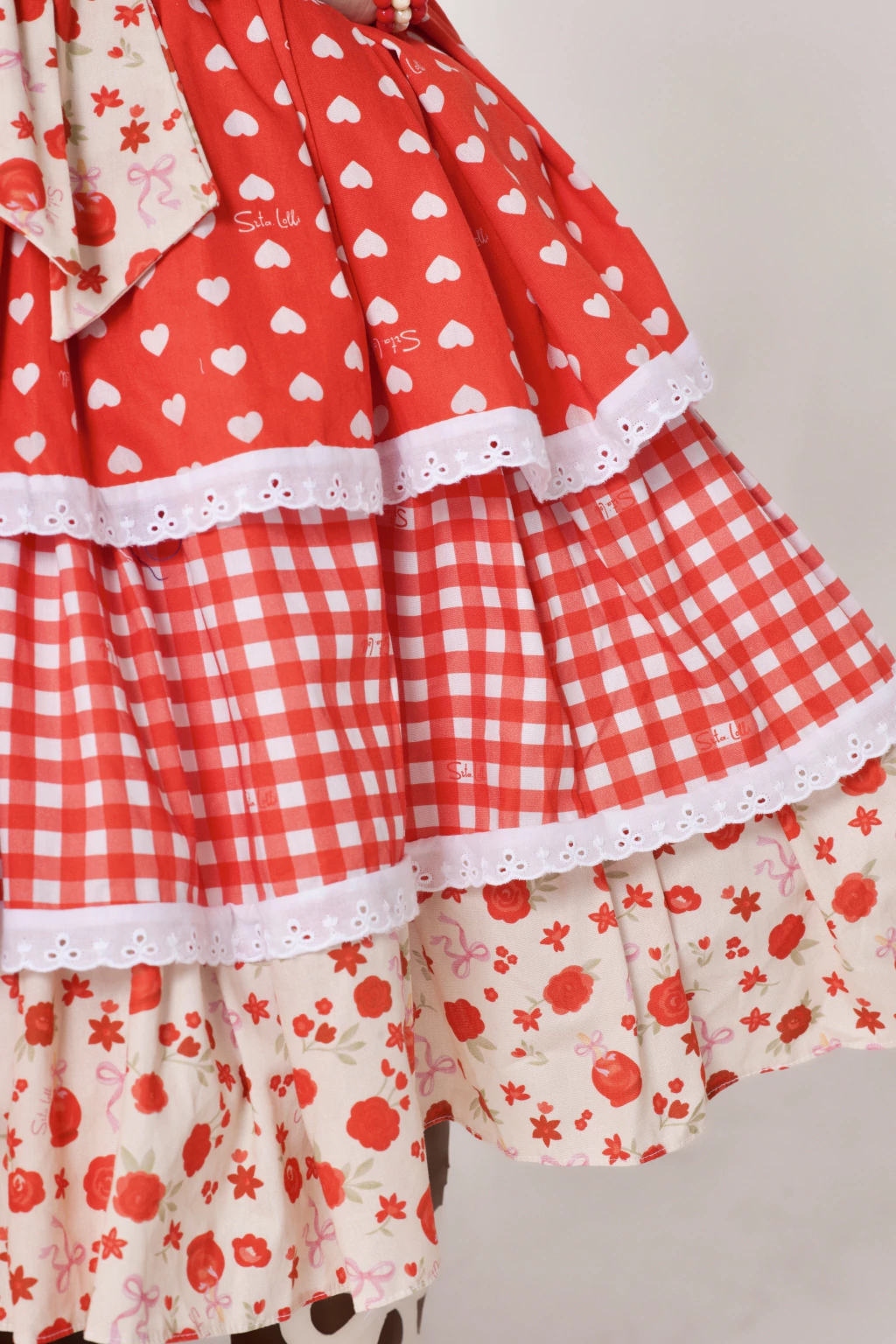Vestido Junino Maçã do Amor Clássico - Luxo