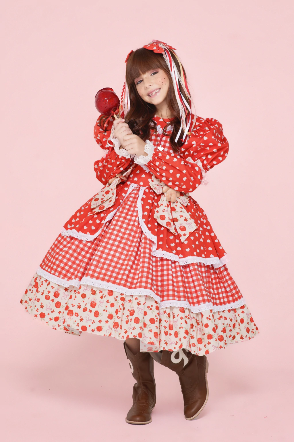 Vestido Junino Maçã do Amor Clássico - Luxo