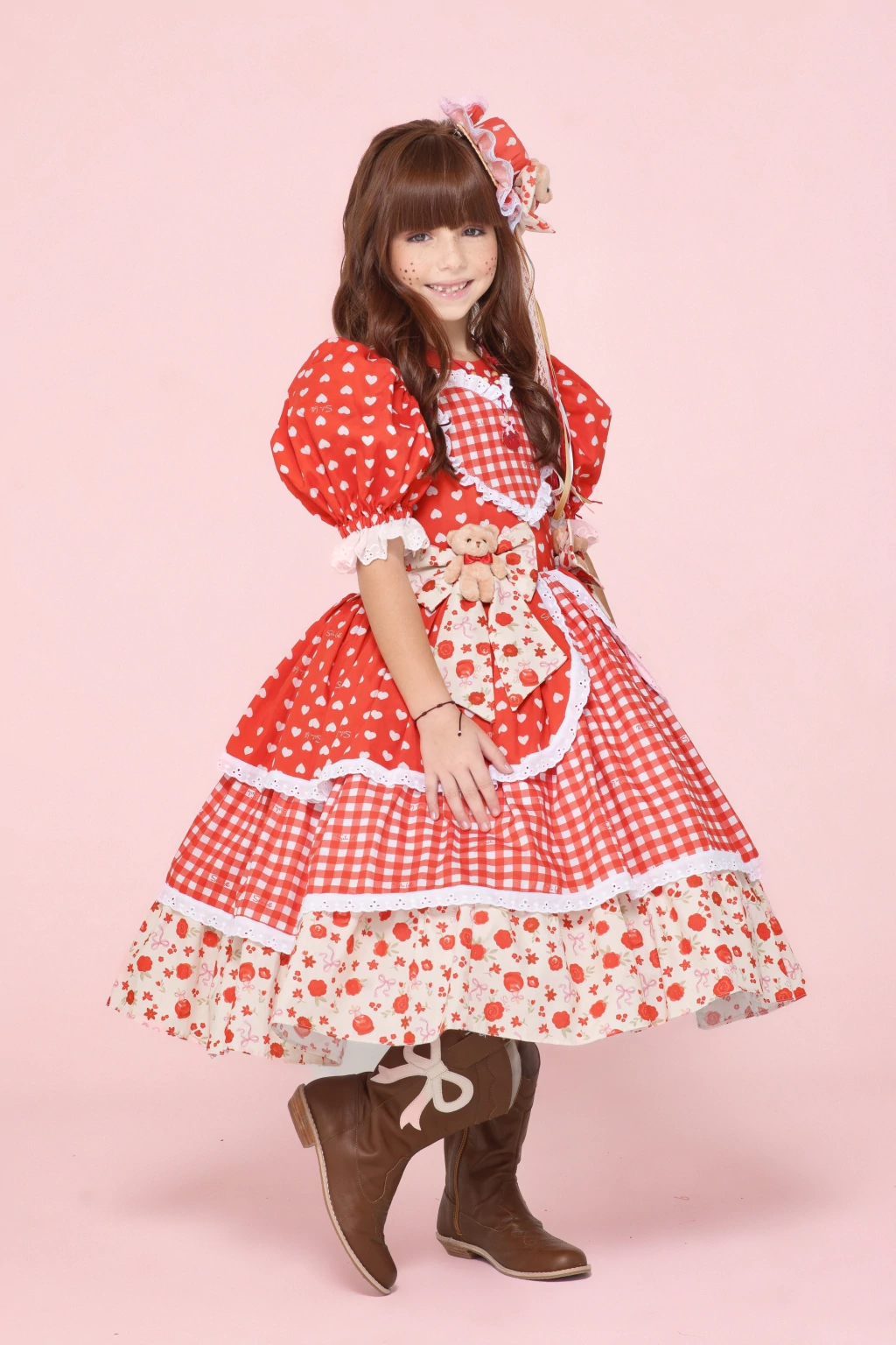 Vestido Junino Maçã do Amor Clássico - Luxo