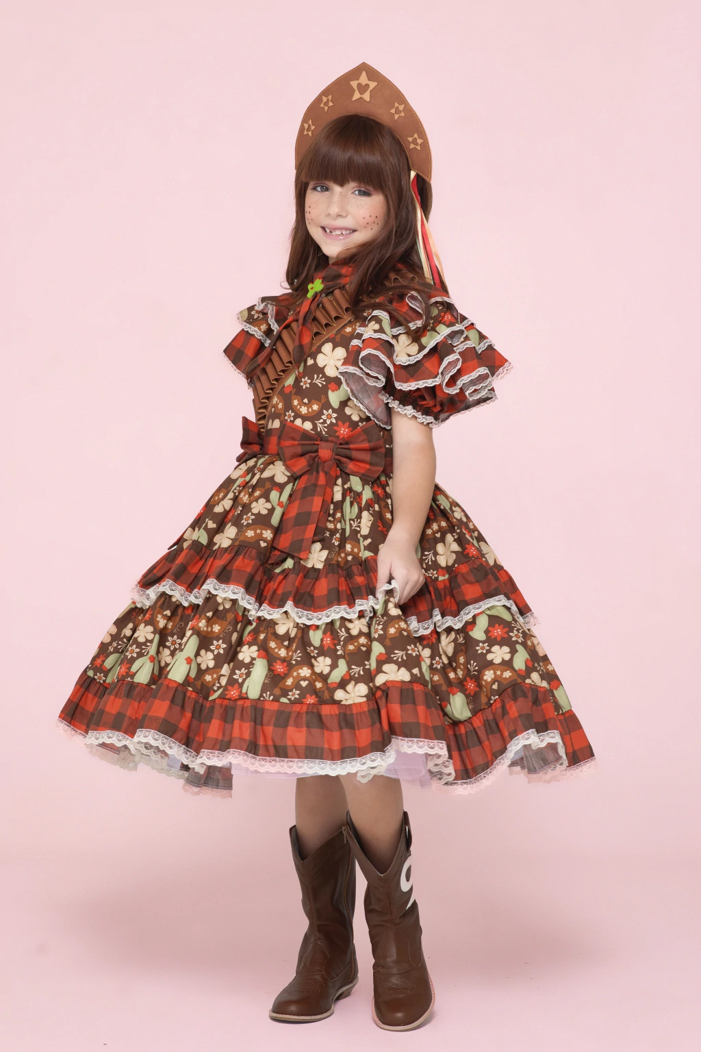 Vestido Junino Maria Bonita Encantada - Cangaceira Luxo