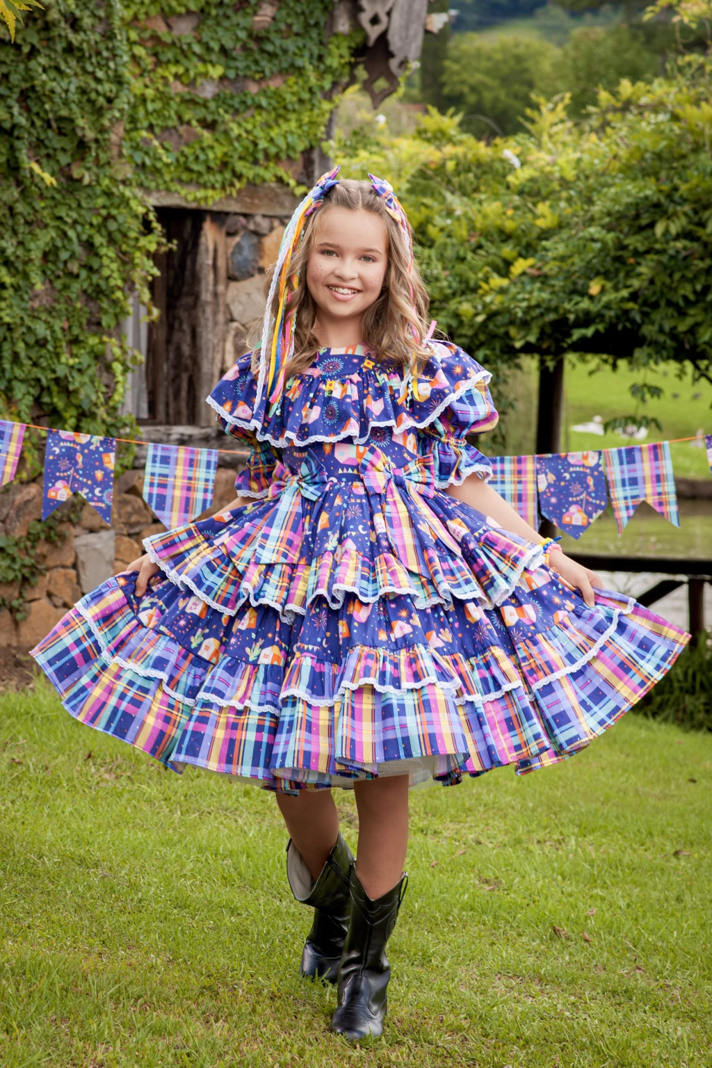 Vestido Junino Noite Encantada - Luxo