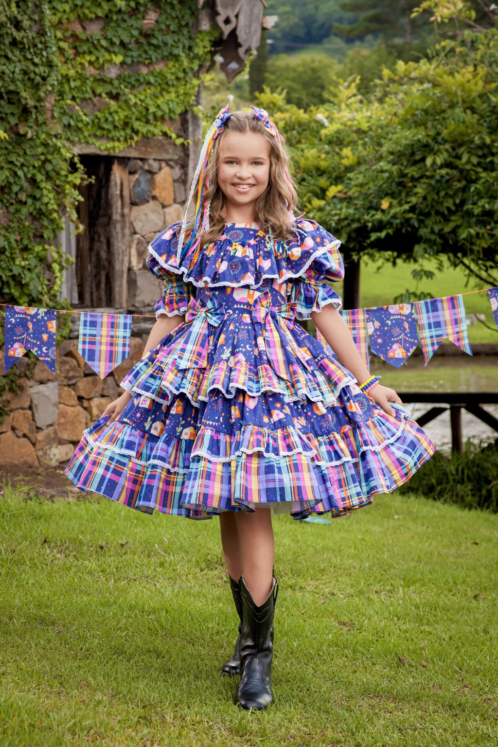 Vestido Junino Noite Encantada - Luxo