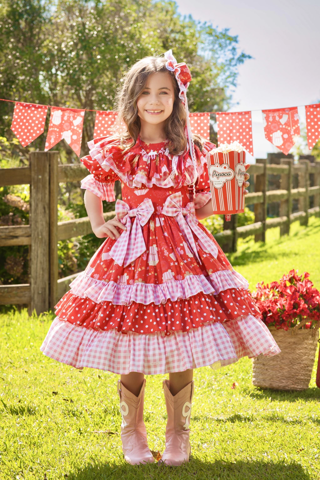 Vestido Junino Pipoquinha da Quermesse - Luxo