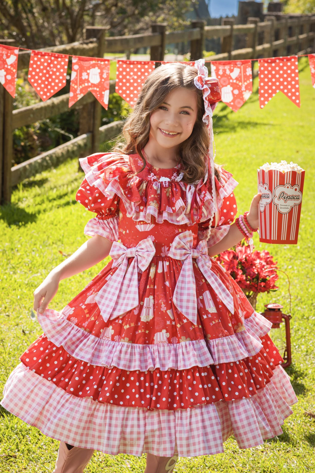 Vestido Junino Pipoquinha da Quermesse - Luxo