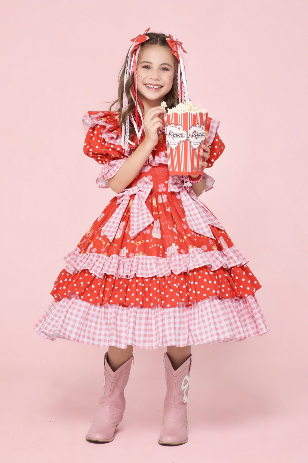 Vestido Junino Pipoquinha da Quermesse - Luxo