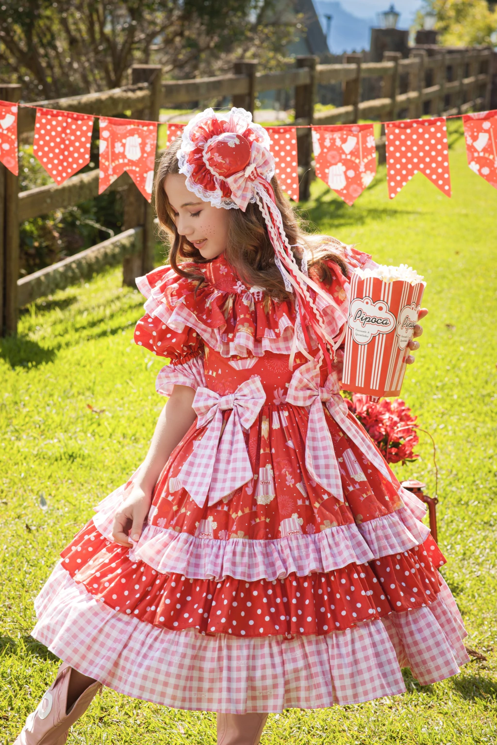 Vestido Junino Pipoquinha da Quermesse - Luxo