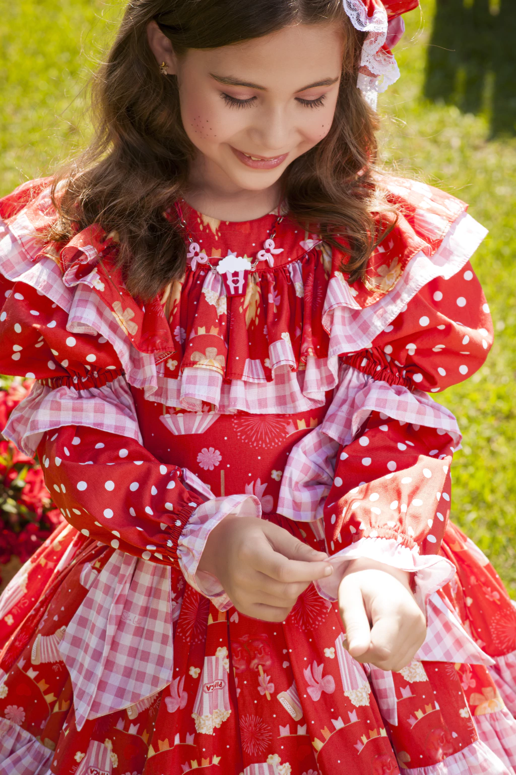 Vestido Junino Pipoquinha da Quermesse - Luxo