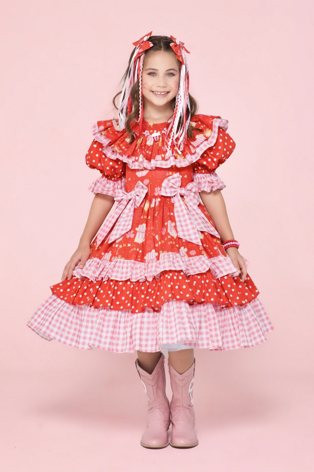 Vestido Junino Pipoquinha da Quermesse - Luxo
