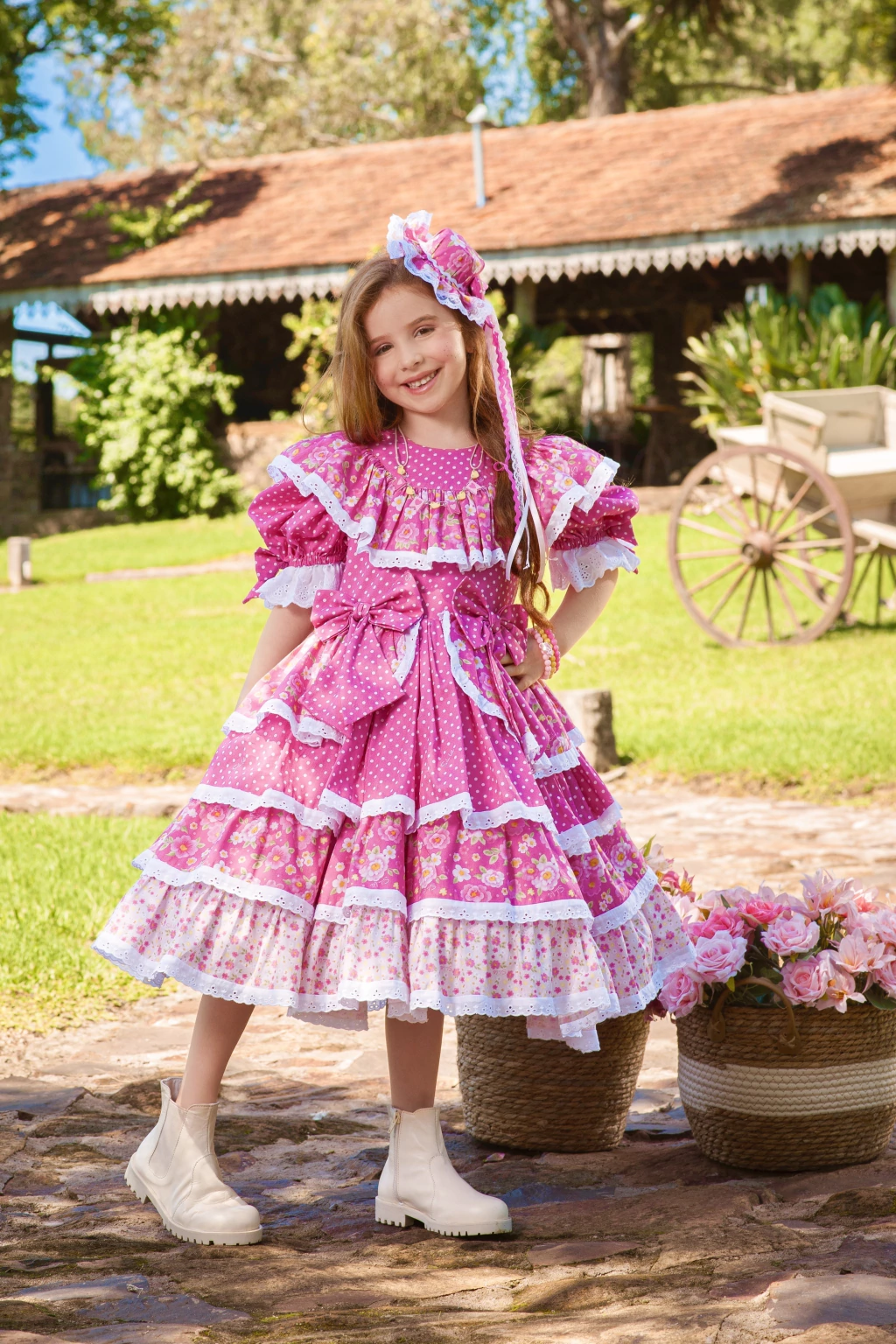 Vestido Junino Princesa do Arraiá - Luxo