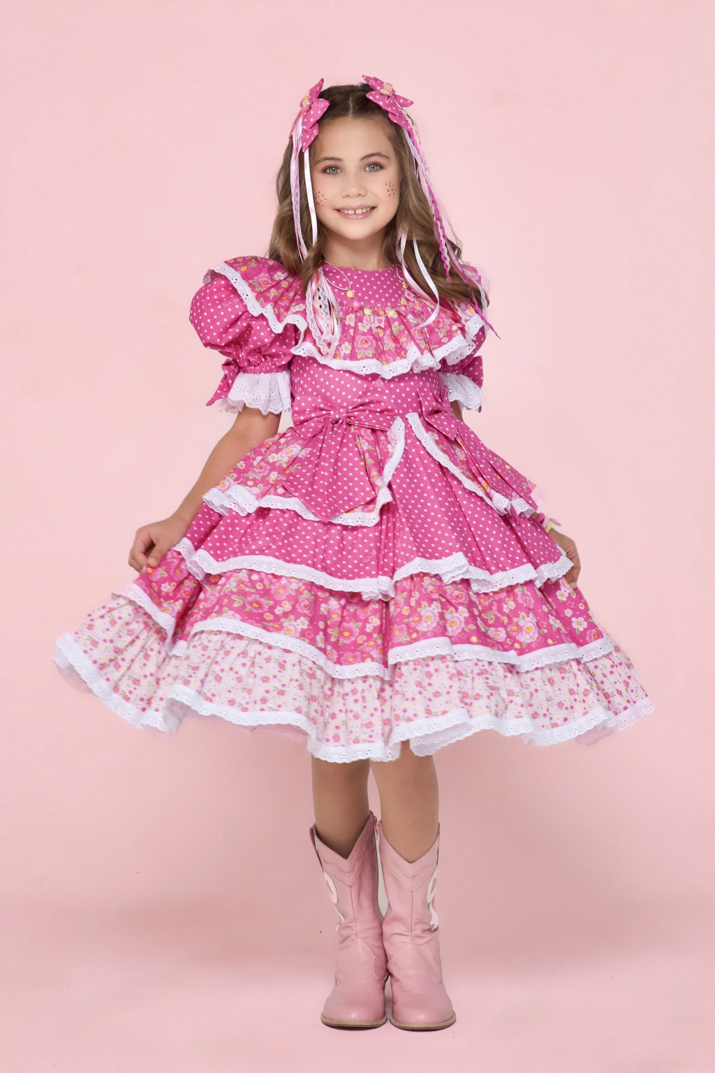 Vestido Junino Princesa do Arraiá - Luxo
