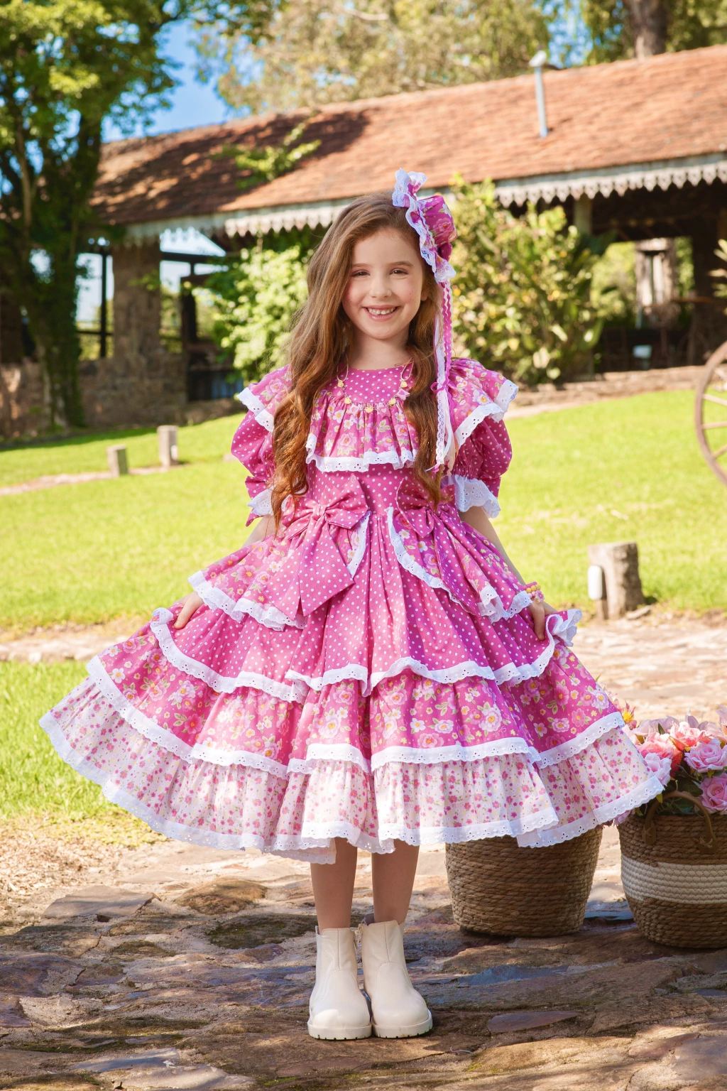 Vestido Junino Princesa do Arraiá - Luxo