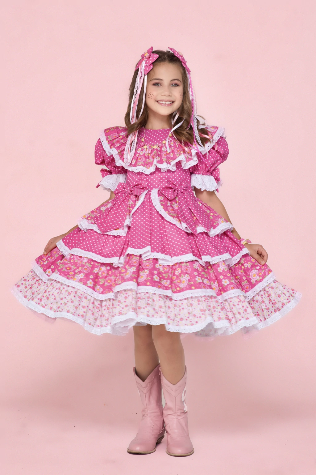 Vestido Junino Princesa do Arraiá - Luxo