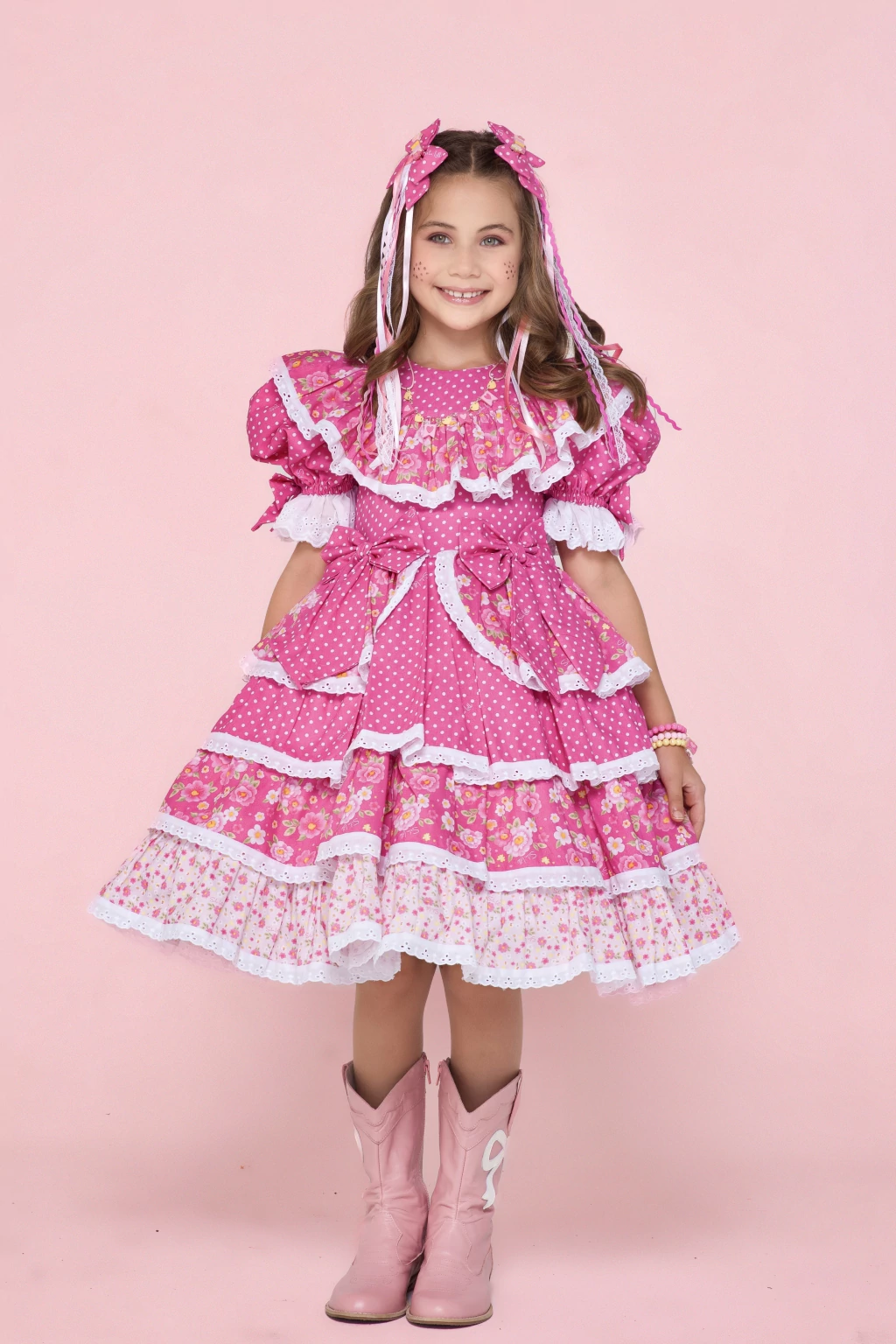Vestido Junino Princesa do Arraiá - Luxo