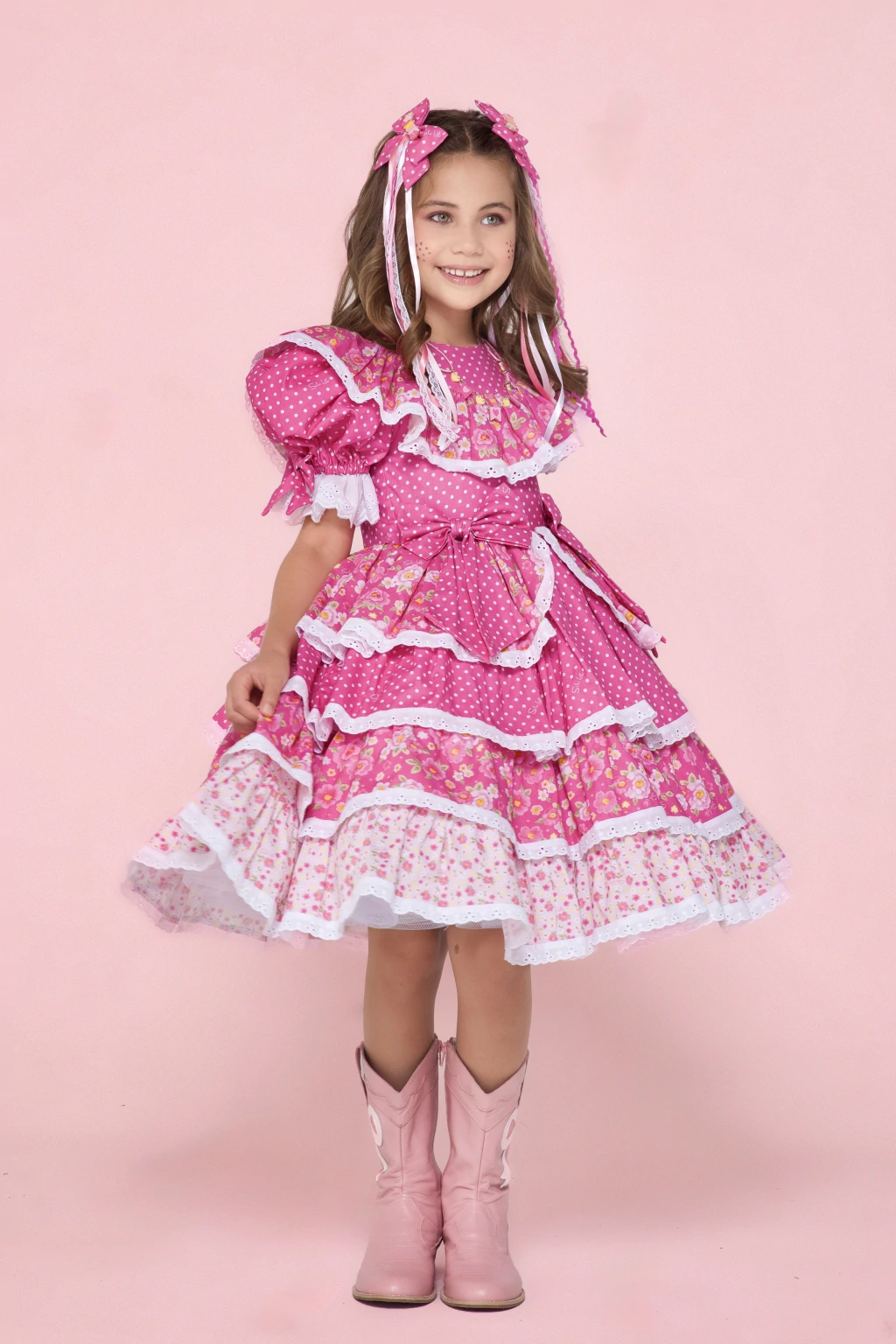 Vestido Junino Princesa do Arraiá - Luxo