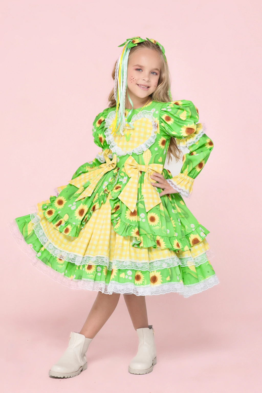 Vestido Junino Rainha do Milho (Brasil Copa do Mundo) - Luxo