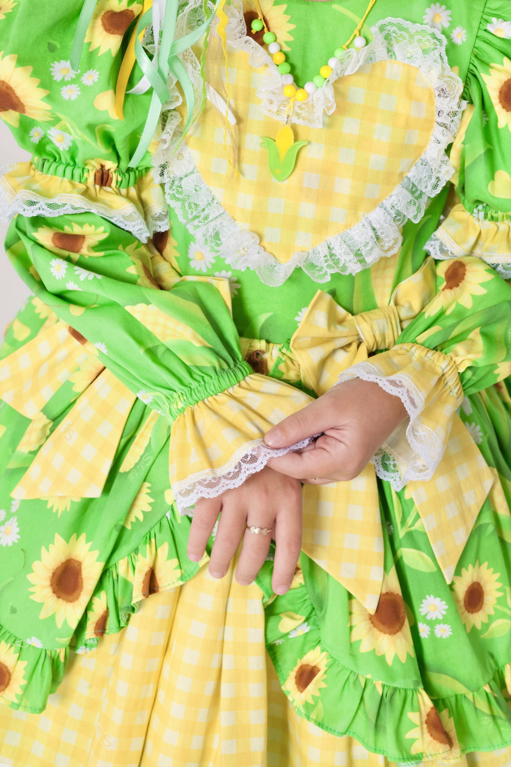Vestido Junino Rainha do Milho (Brasil Copa do Mundo) - Luxo