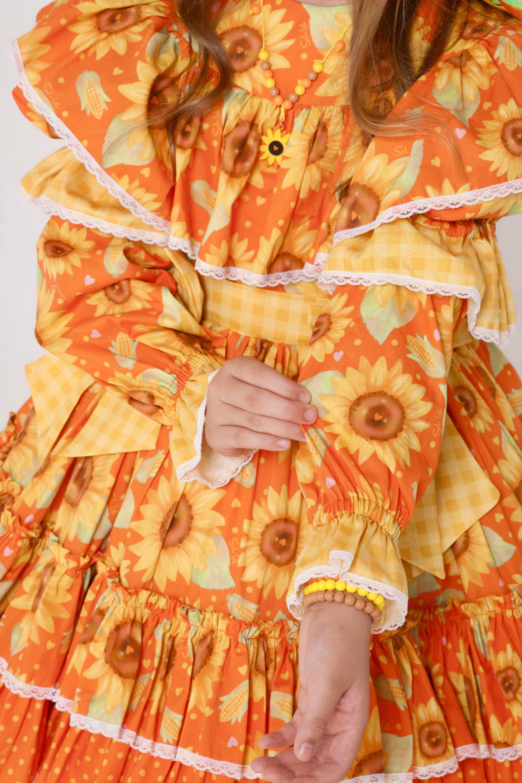 Vestido Junino Rainha dos Girassóis - Luxo