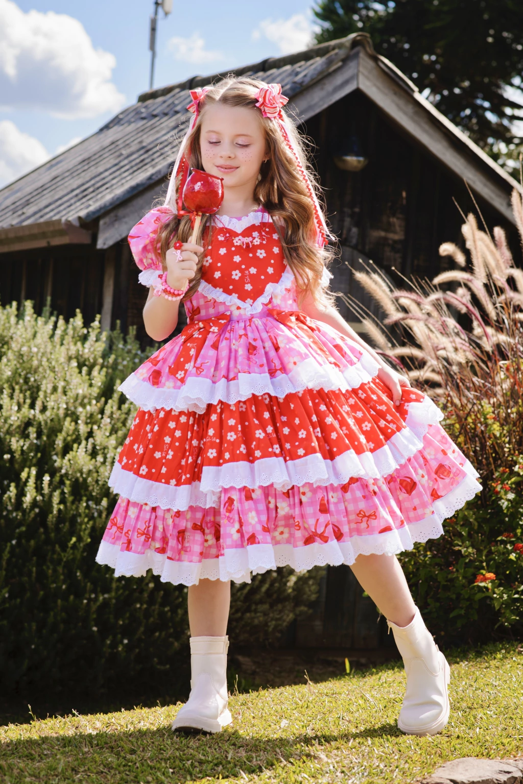 Vestido Maçã do Amor Junina