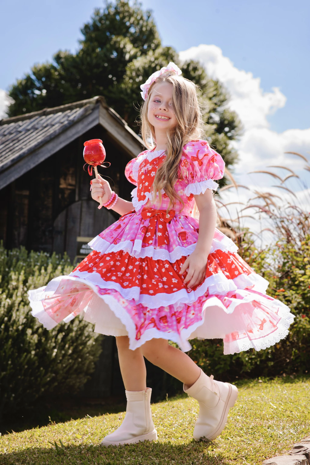 Vestido Maçã do Amor Junina