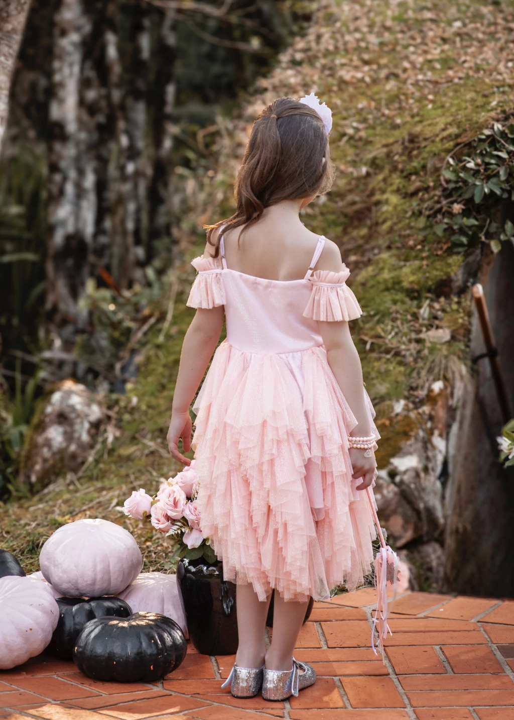 Vestido Princesa Brilhante Rosa
