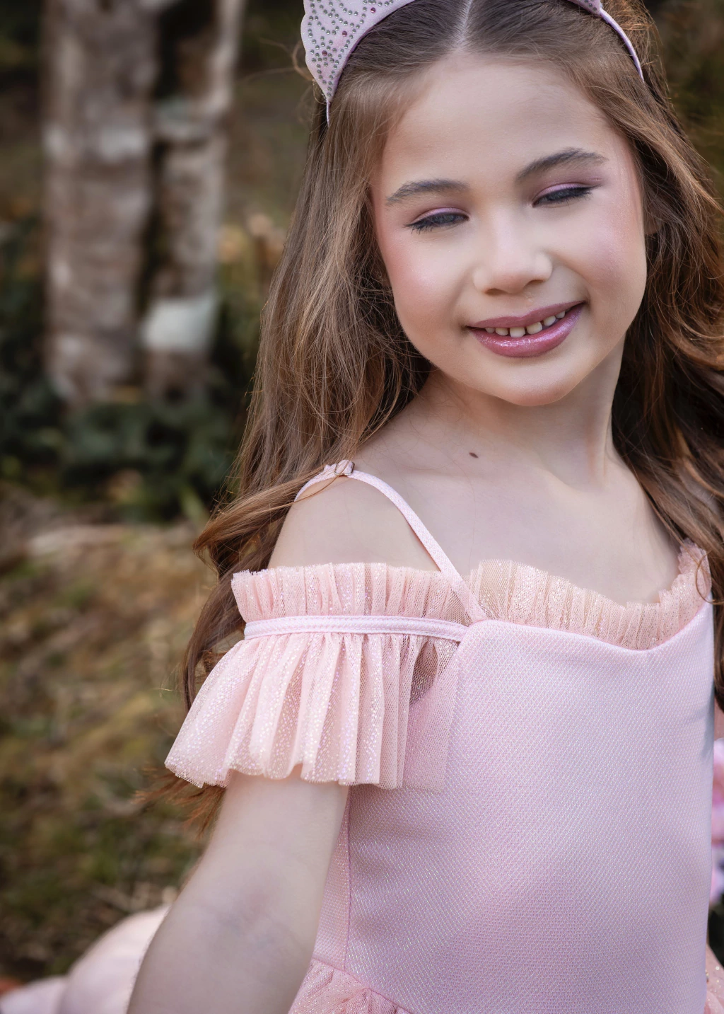 Vestido Princesa Brilhante Rosa
