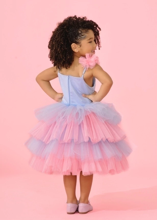 Vestido Bichinho Azul Luxo