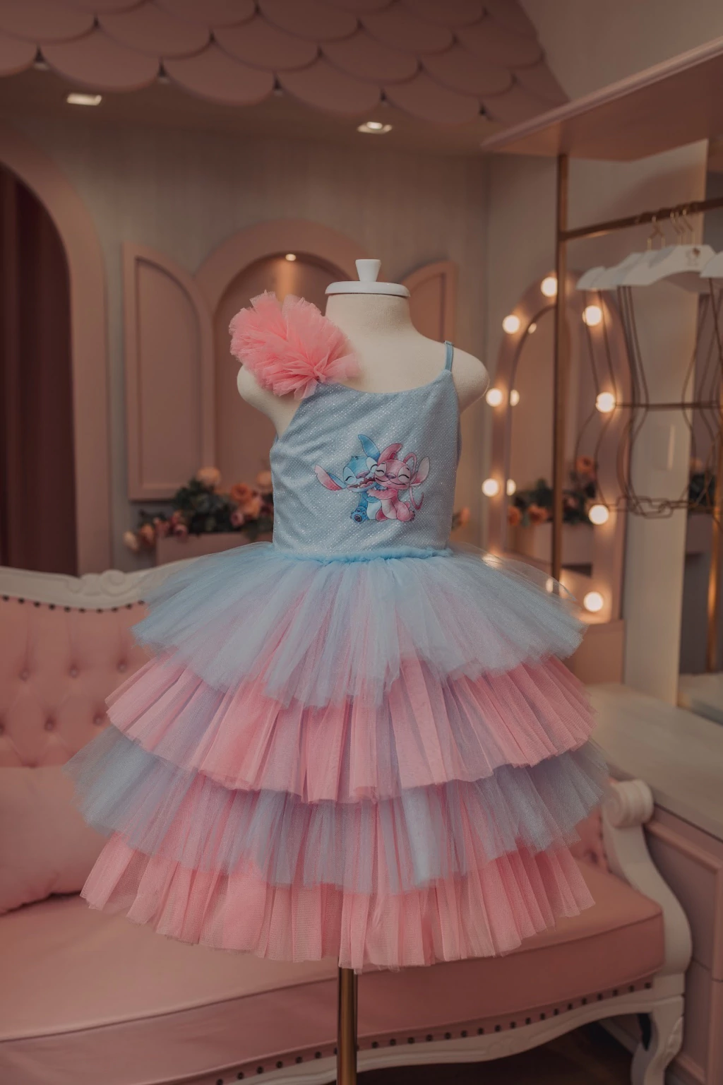 Vestido Bichinho Azul Luxo