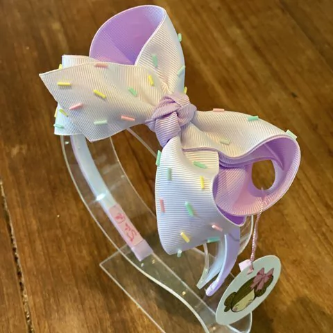 Tiara Laço Doçura Lilás