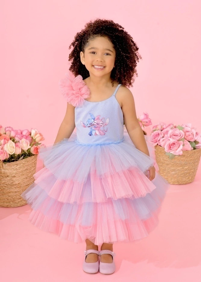 Vestido Bichinho Azul Luxo
