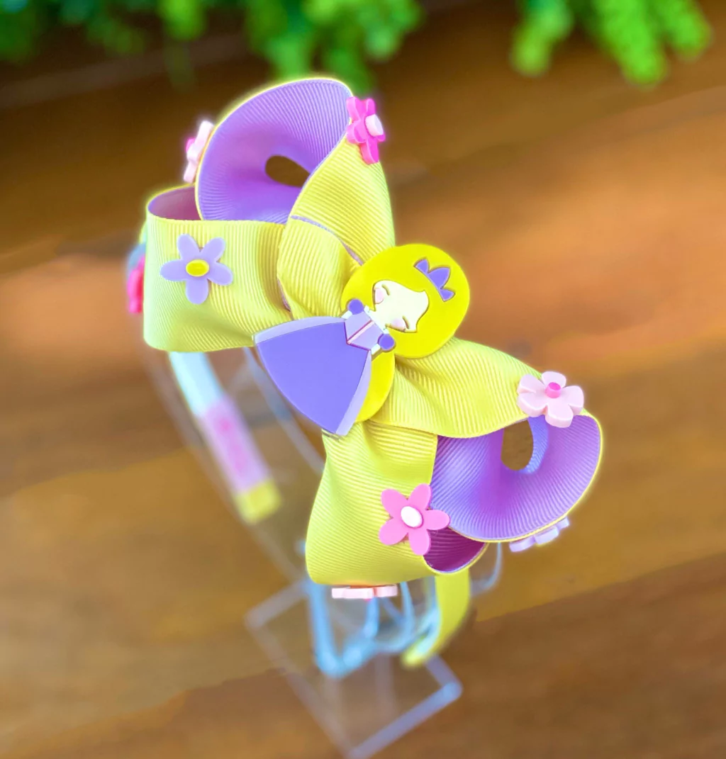 Tiara Princesa Trança Dourada