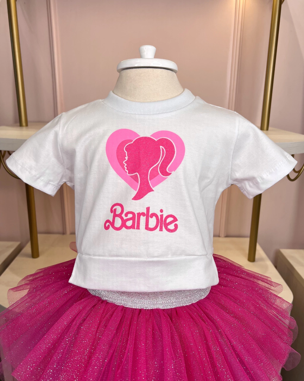 T-shirt Pink Branca