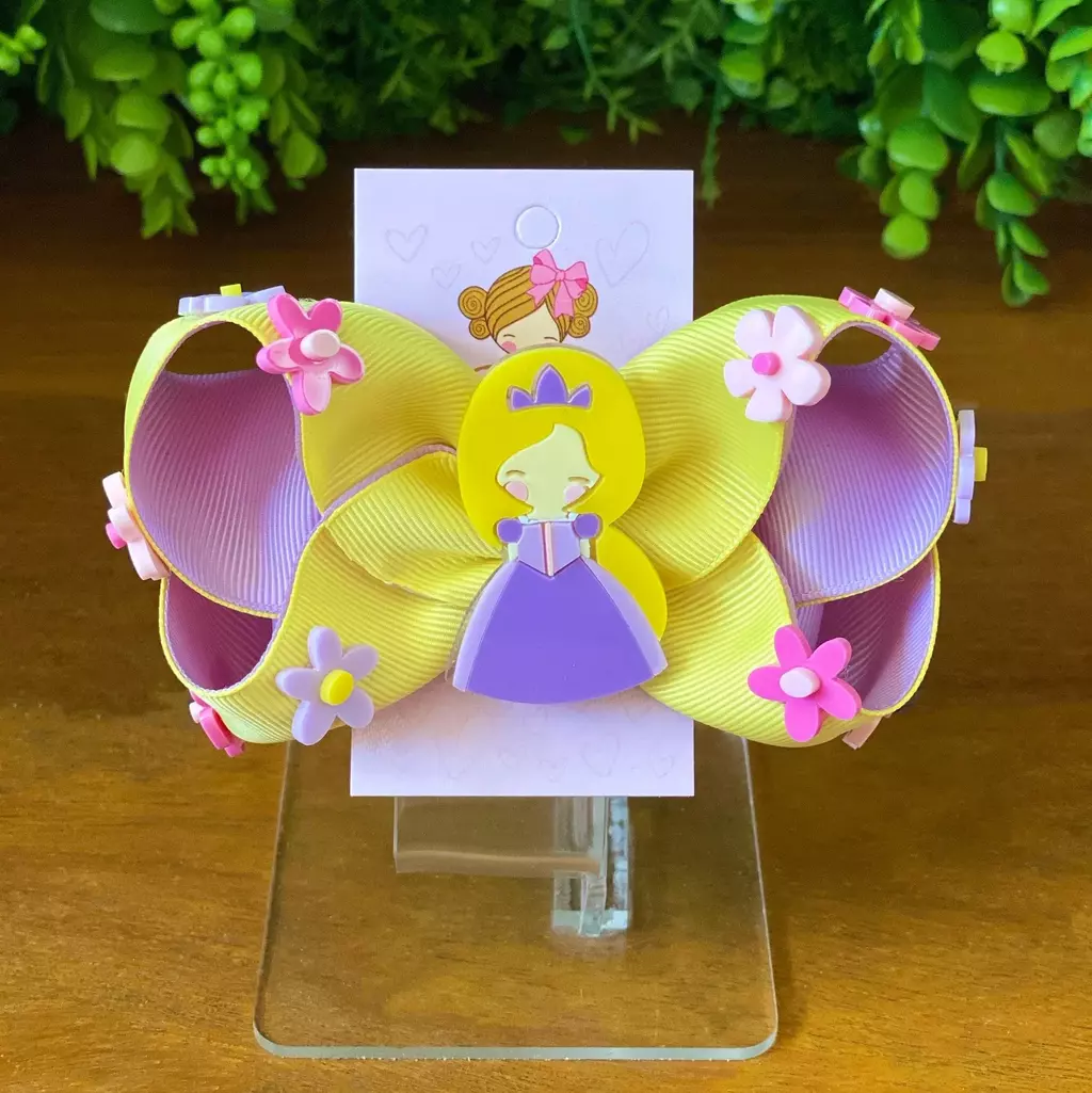 Laço Princesa Trança Dourada