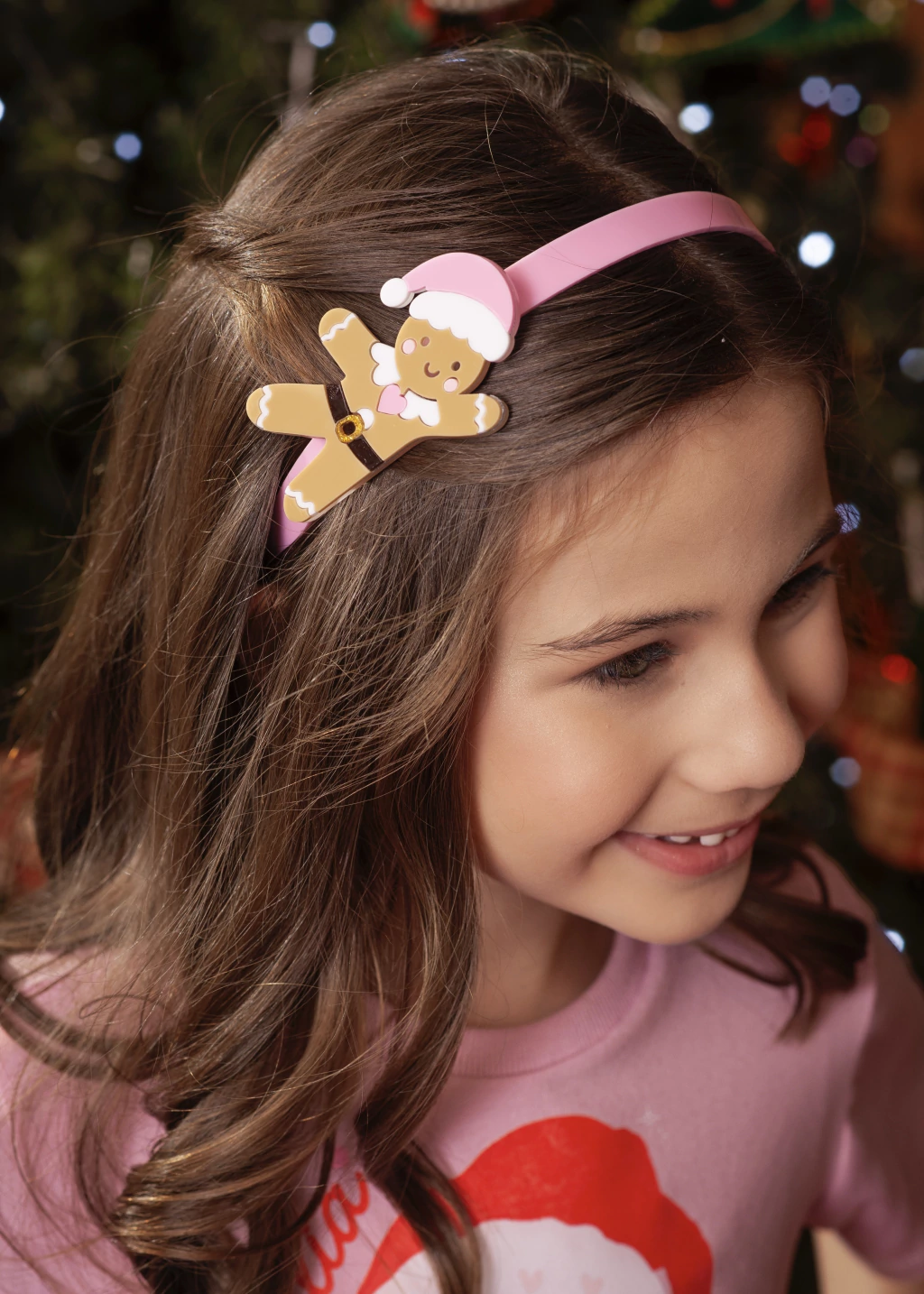 Tiara Biscoito Natalino Rosa