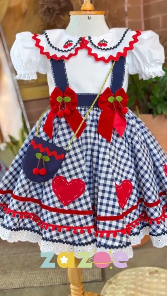 Vestido de Festa Junina – Cerejinha Encantada