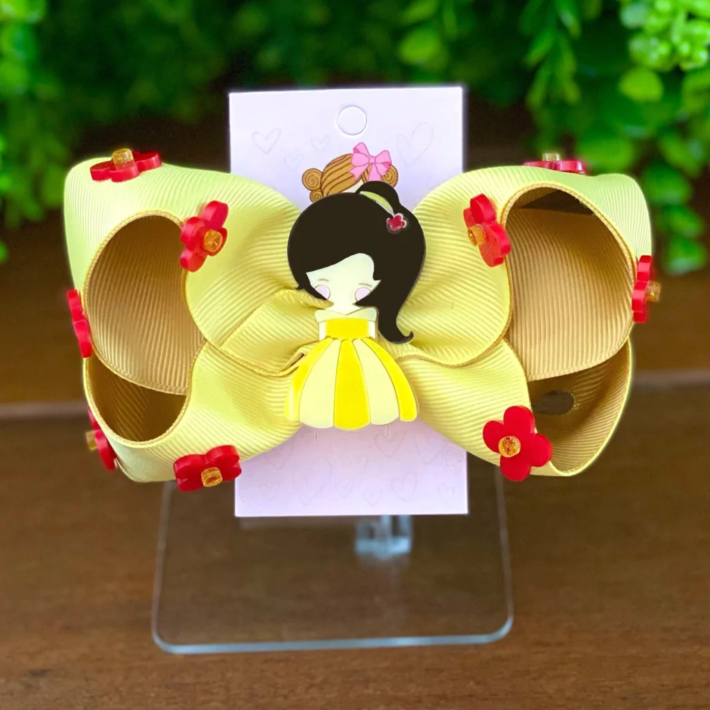 Laço Princesa Amarela Encantada