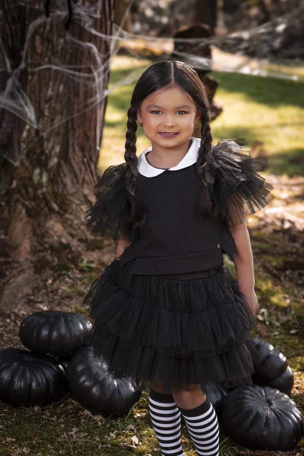 Conjunto Bruxinha Gótica (blusa + saia) - Fantasia Halloween